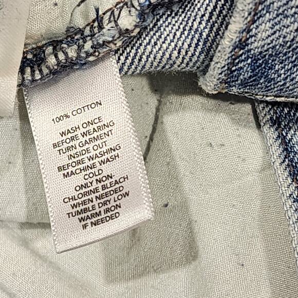 Ann Taylor Loft Lean Boyfriend Jeans Distressed Size 4 Light Wash - Picture 3 of 9